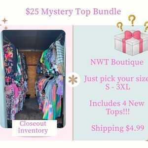Mystery Top Bundle - Assorted Bright & Floral Prints